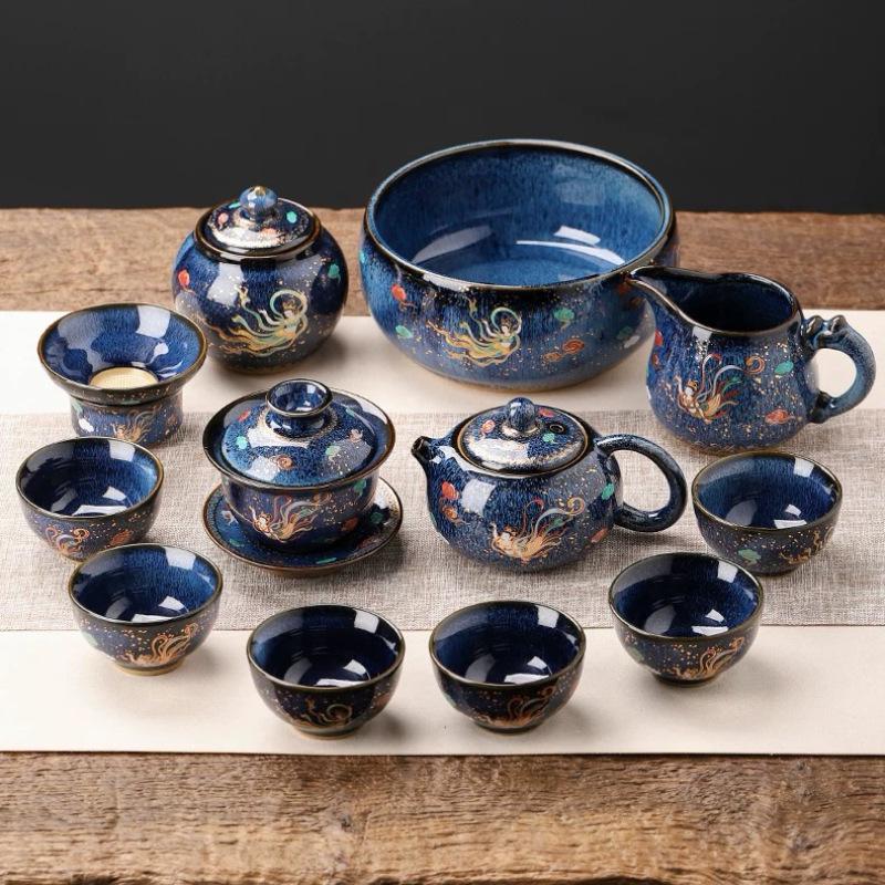 Dunhuang Creative Flying Apsaras Kiln Tea Set - Home & Office Gift Box