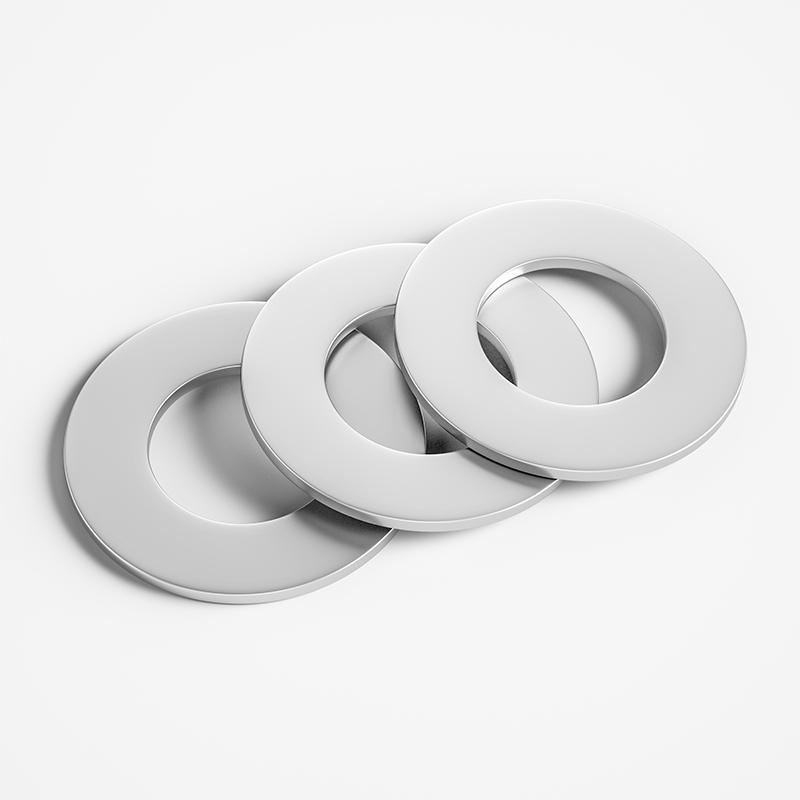 304 Stainless Steel Flat Washer Set, M3-M6 with Thickness Options (0.1-3mm) DIN988