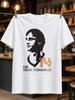 The Total Footballer 14 Stencil Portrait With Orange Number And Minimalist Retro Football Style Unisex All Tshirt