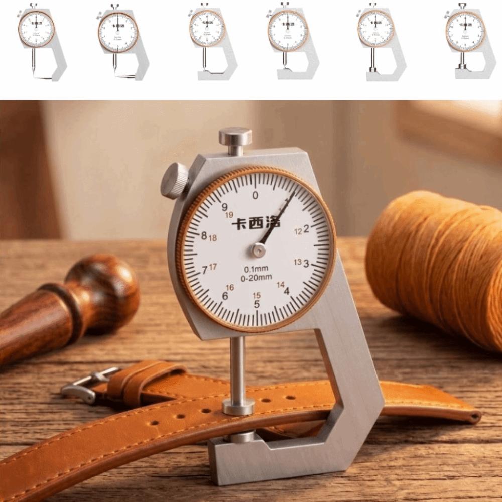 0-20mm/0.1mm Thickness Tester Pointed/Flat Head Dial Caliper Measuring Tool  Metal Sheet