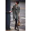 Women's Mid-Length Double-Faced Wool Blend Coat