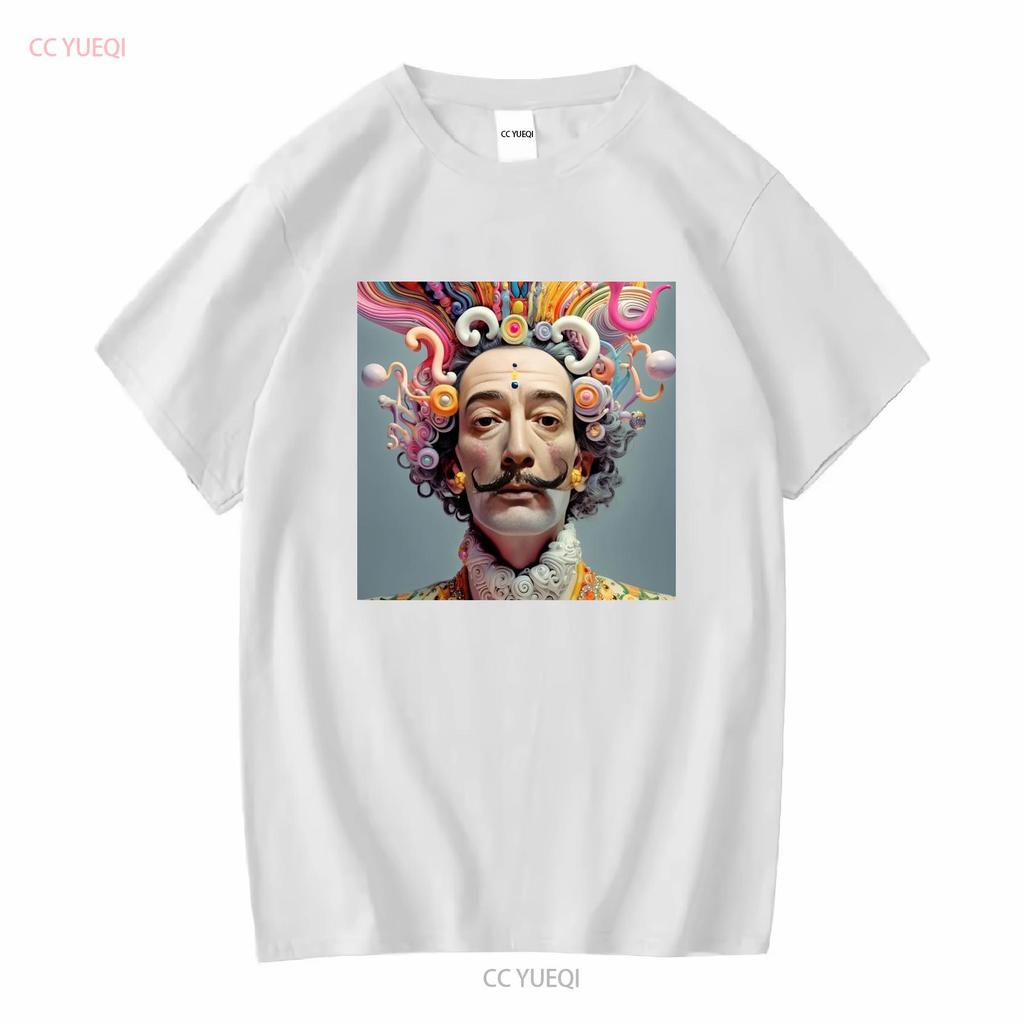 SALVADOR DALI T SHIRT abstract surrealism mens boys new long or short sleeves vintage Washed Soft homme Breathable Slightly