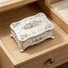 High Quality Zinc Alloy Jewelry Box With Delicate European Engraving Decorative Trinkets Box Ideal For Gift Giving