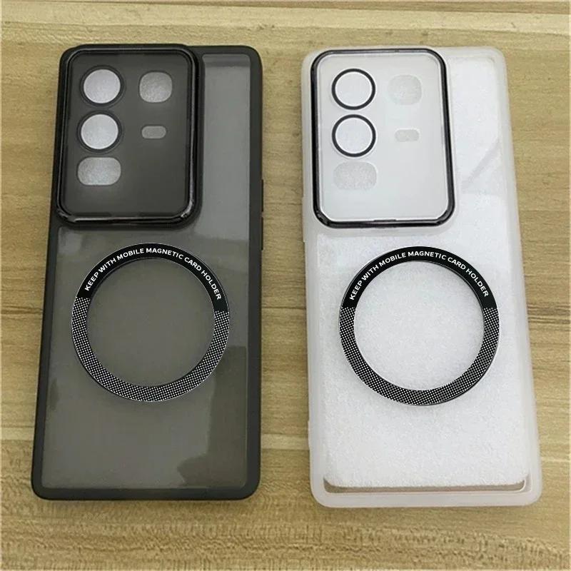 Transparent Magnetic Charging Case For Infinix Note 50 Pro Plus 50S 50X 40 Pro Plus 4G 5G Lens Camera Protect TPU Silicone Cover