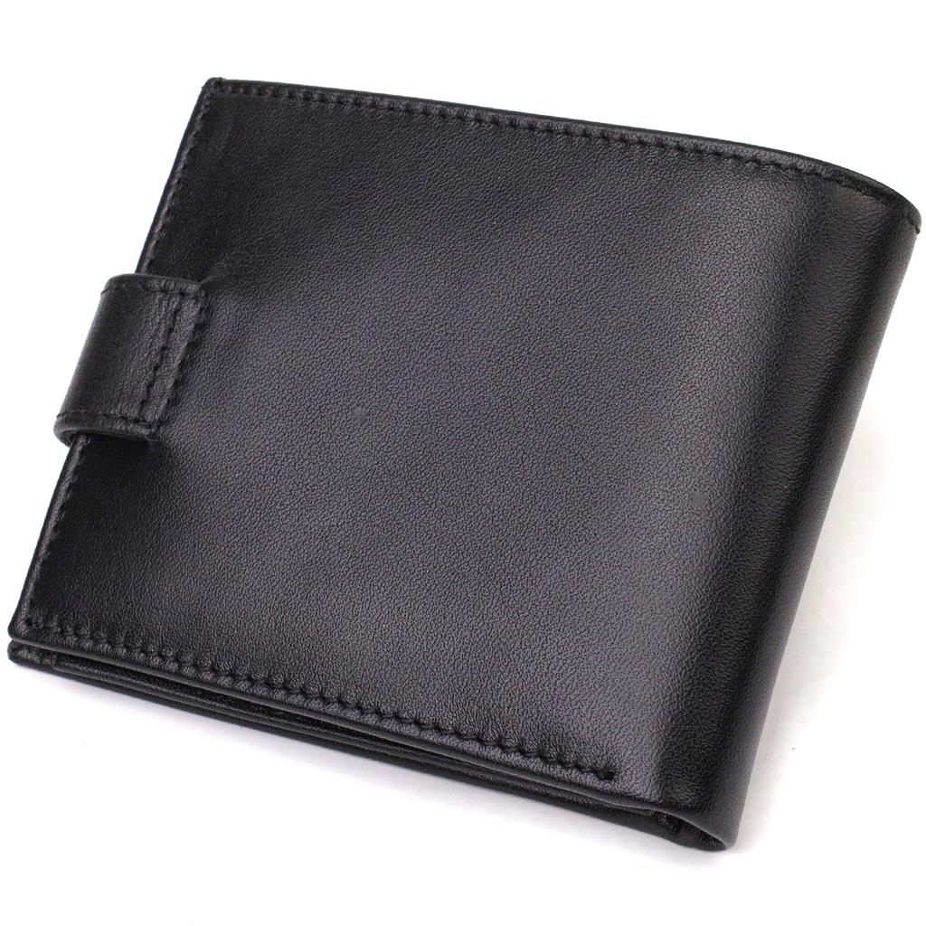 Classic Wallet for Men Made of Genuine Smooth Leather CANPELLINI 21882 Black