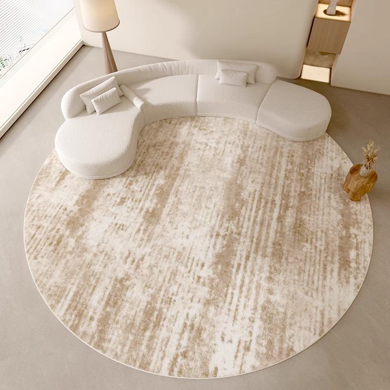 Modern Style Bedroom Decor Round Carpet Minimalist Carpets for Living Room Thicken Plush Bedside Floor Mat Fluffy Soft Study Rug