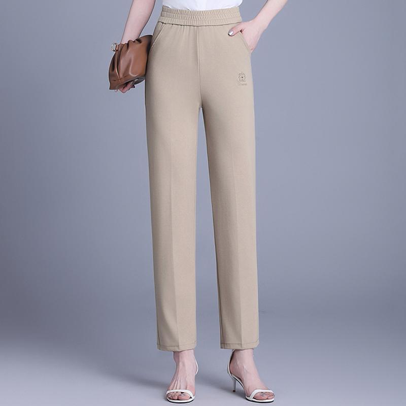 Summer Straight Pants for Women Clothes Plus Size Casual High Waist Woman Trousers
