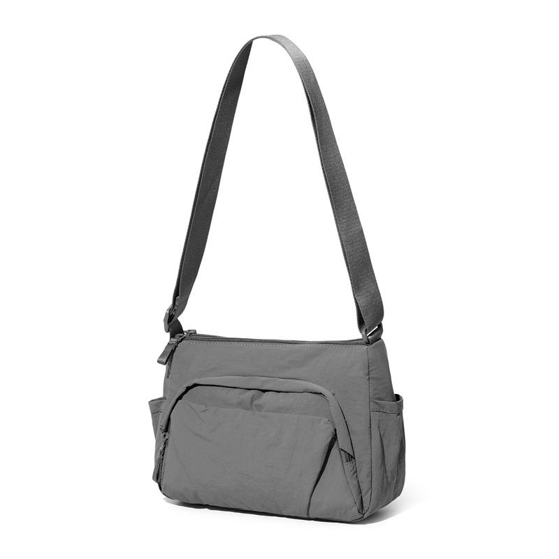 Solid Color Shoulder Bag Student Crossbody Bag Women's Large Capacity Lightweight Hobo Bag