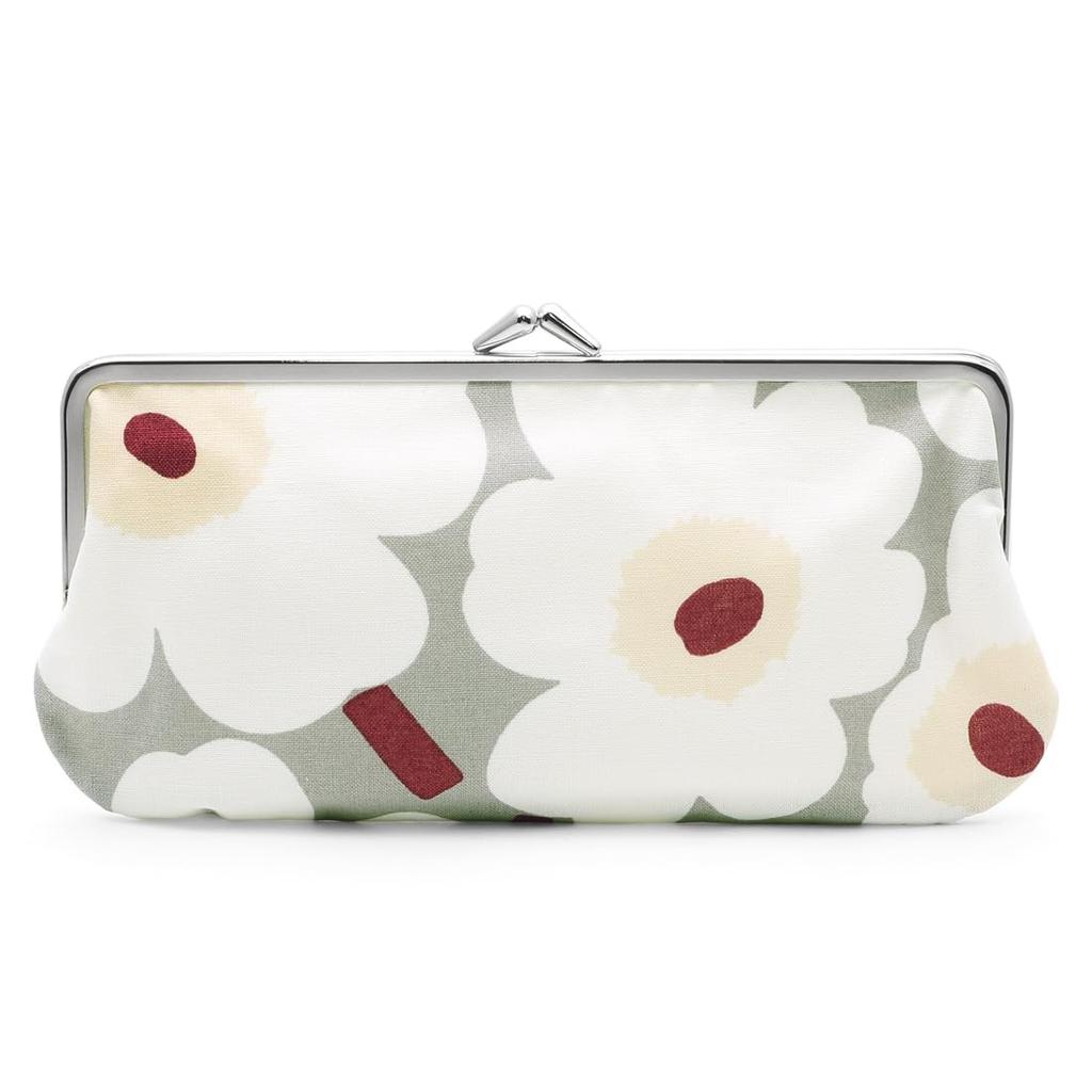 Marimekko Mini Unikko Purse Pouch Red X Light Gray X White X 9x19cm 073791 915 Mini Unikko Silmalasi Kukkaro Purse Cosmetic Pouch Makeup Pouch Cute