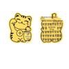 Pure Gold 999 Mobile Phone and Refrigerator Sticker Set: Princess Wealth Design with Gold Flakes