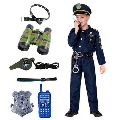 Doplňte dětský policejní kostým vysílačkou, píšťalkou a pouty!