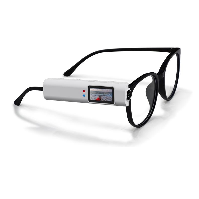 

2K HD Head-Mounted Sports Camera with Wearable Video Recording White without Memory Card