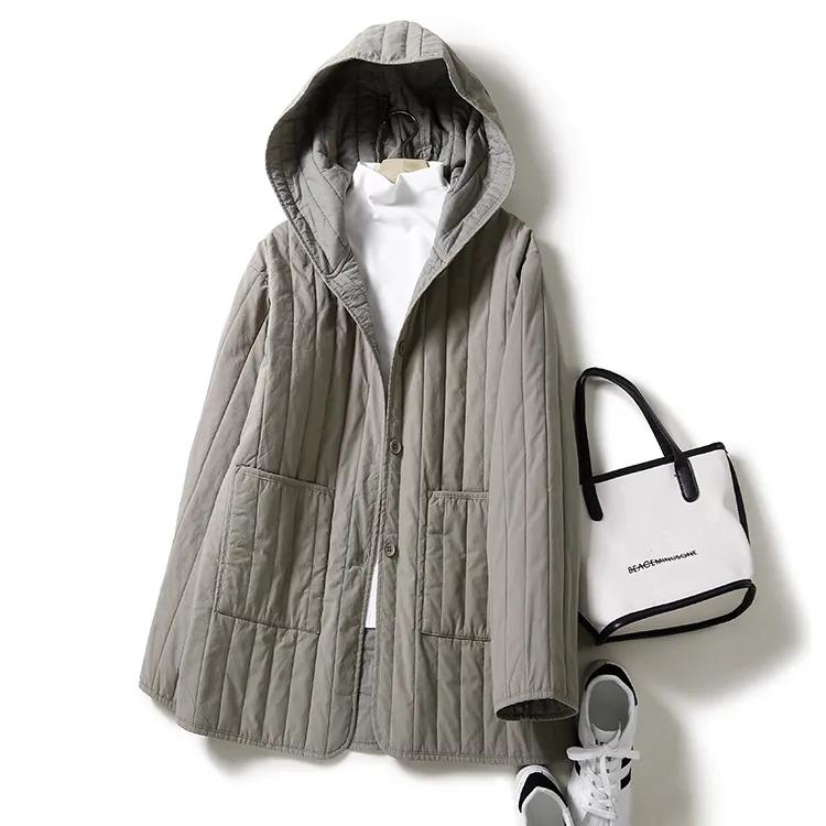 

Женская зимняя парка с капюшоном и утеплителем, верхняя одежда, теплая простая повседневная куртка XS зелёный