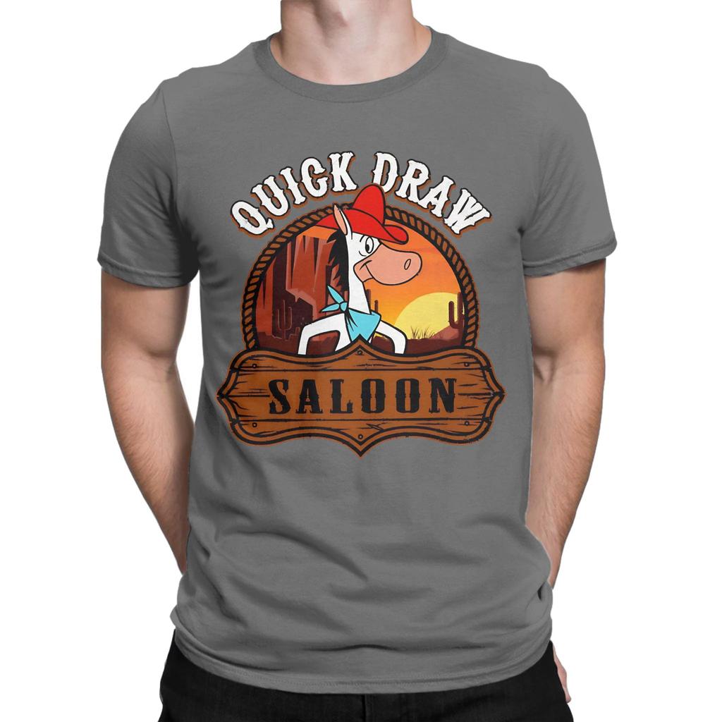 Quick Draw Saloon Novelty Graphic 100 Cotton Tshirt Quick Draw Mcgraw Svg Tees Tops For Unisex