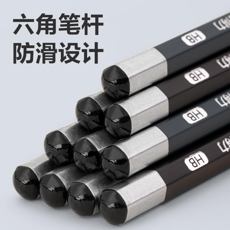 Deli 10pcs HB Hexagonal Wooden Pencils Art Exam Sketch Painting Drawing Pencils Gift School&Office Supplies Stationery