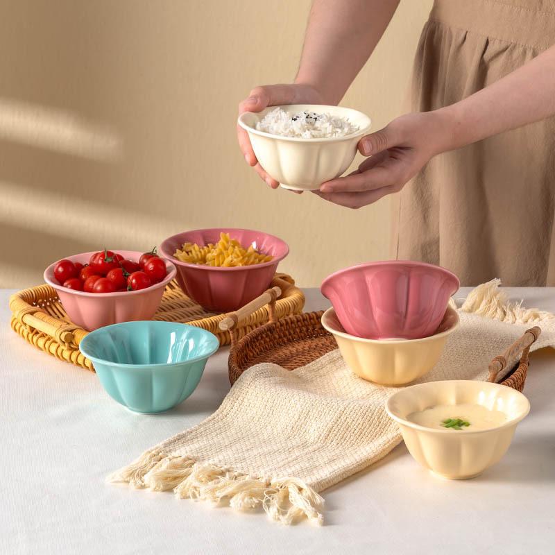 Kreatywna Ceramiczna Miseczka Macaron Wysokiej Wartości Mała Miseczka Urocza Miseczka Śniadaniowa Domowa Miska na Ryż Miska na Sałatkę Miska na Owoce