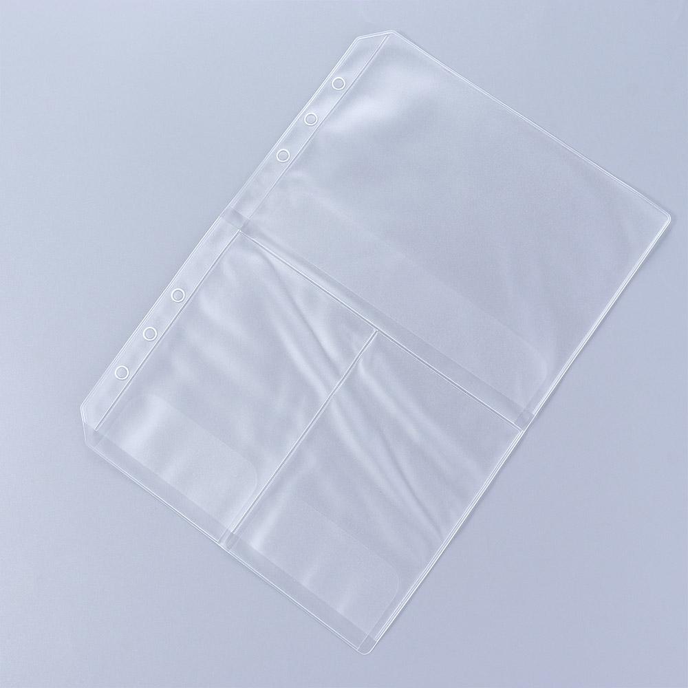 Filler with Flap A5 A6 Size Notebook Binder Binder Pockets Loose Leaf Bags Binder Zipper Folders