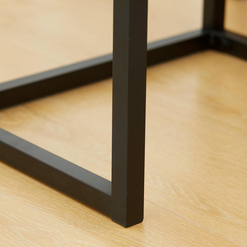 Console Table In Industrial Design Side Table Sideboard 1 Cabinet Natural Wood + Black