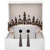 Black Retro Crown Headdress 18th Birthday Adult Ceremony Bride Photo Crown Photo Props
