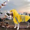 Adjustable Pet Rain Jacket Waterproof Windproof Dog Rain Poncho Pet Hooded Raincoat  Summer