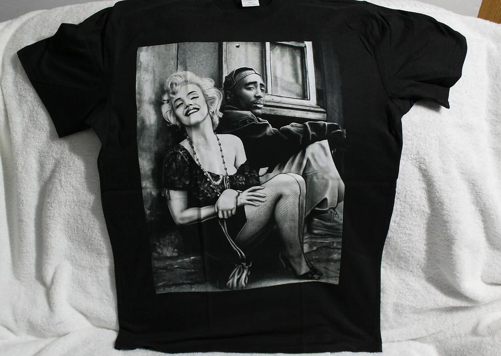 TUPAC SHAKUR MARILYN MONROE LEGENDS 2PAC HIPHOP RAPPER LEGEND T-shirt
