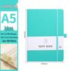 A6 Color Elastic Band Portable Notebook - Student Memo with Skin-Feel Leather Pocket Design