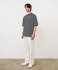 CREEDMENS Striped Cotton Short Sleeve T-Shirt (Black)