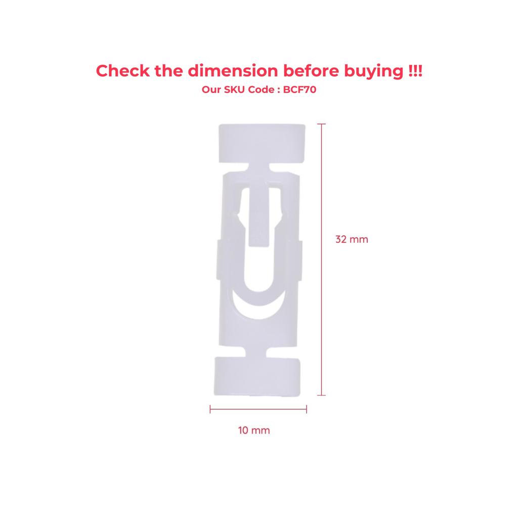 ECF70 10 Pieces Moulding Clip for VW 1H0853733B for VW Golf 3