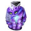 Autumn Cute Cat Pattern 3D Printed Hoodies Fashionable Casual Sports Long Sleeved Men's Hooded Sweatshirts