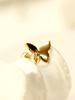 Minimalpiercing 14K Plain 3D Butterfly Piercing Earrings