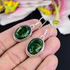 Green Rutile Gemstone Handmade 925 Sterling Silver Jewelry Earring 1.58" KG-1781