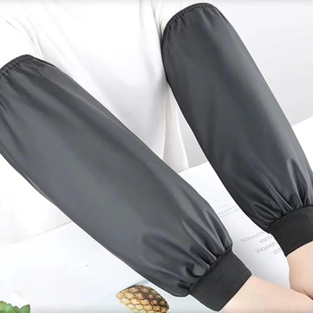 1Pair Soft Leather Oil-Proof  Sleeve Multi-function Cleaning Oversleeves Working Arm Protector