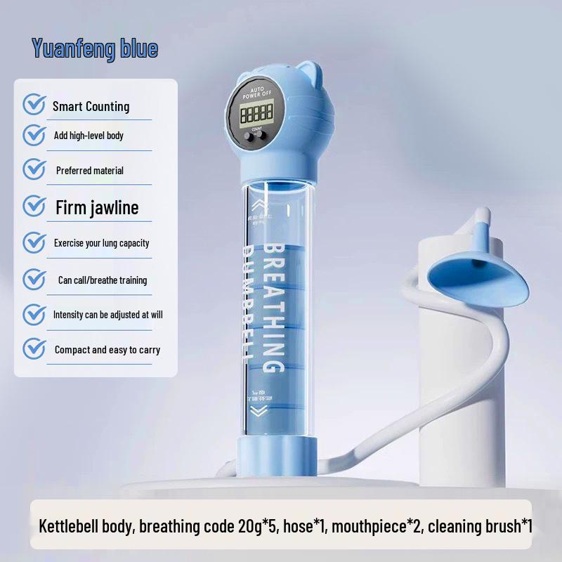 Haltere de Respiração Portátil para Treino Abdominal, Pulmonar, V-Line, Assoalho Pélvico e Musculatura Facial