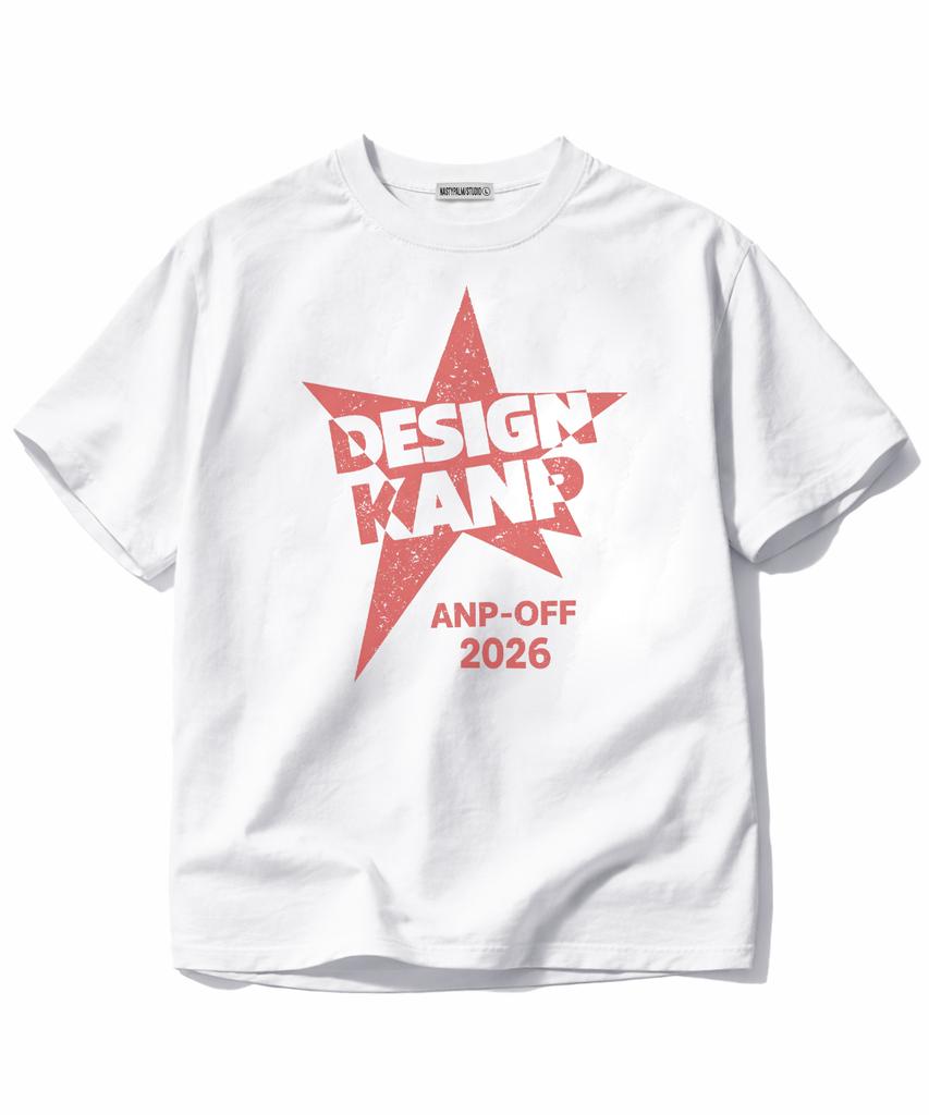 NP STUDIO Design Star Oversized Short Sleeve T-Shirt [ White ]