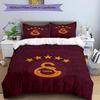3pcs Football Team (2) Design Cover Set - HD Printed Bedding with 1 Cover and 2 Pillowcases - Perfect for Home and Dorm Decor