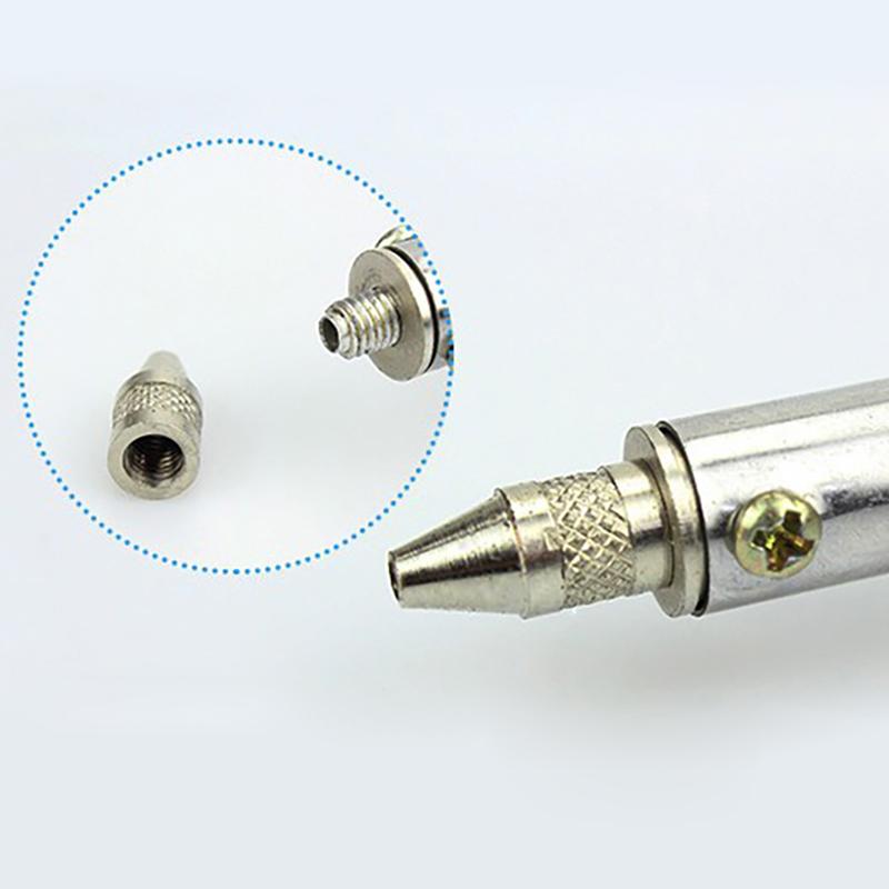 1Pc 1.2Mm/1.6Mm Nozzle Iron Tips Metal Soldering Welding Tip For Electric Vacuum Solder Sucker/Desoldering Pump Welding Tool