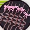 10Pcs Bent Tube Pink Bow Straws Reusable Curved Straw Cute Drinking Straw  Birthday Wedding Supplies