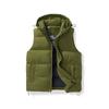 Winter cold and warm solid color hooded high quality down cotton vest men's and women's casual fashion thickened