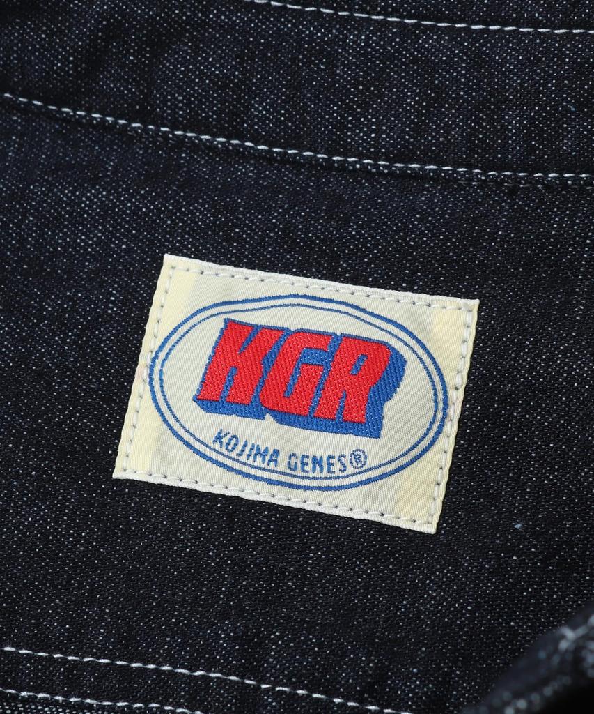 KOJIMA GENES Denim Work Shirt Men Topps Light Outerwear Shirt Jacket One Wash XL KGR-201