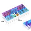 New Convenient Medicine Storage Box Seven Days 14/21/28 Grid Black Medicine Storage Box Plastic Storage Box Home Organizer
