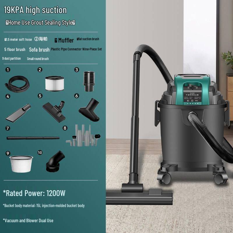 Dual-Use Wet & Dry Vacuum Cleaner: Powerful Suction for Home & Industrial Cleaning, Grout Special