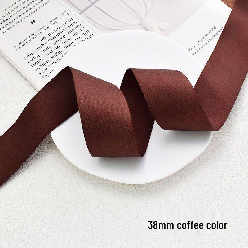 38MM Korean Matte Cotton Ribbon Hair Accessories for DIY Clips