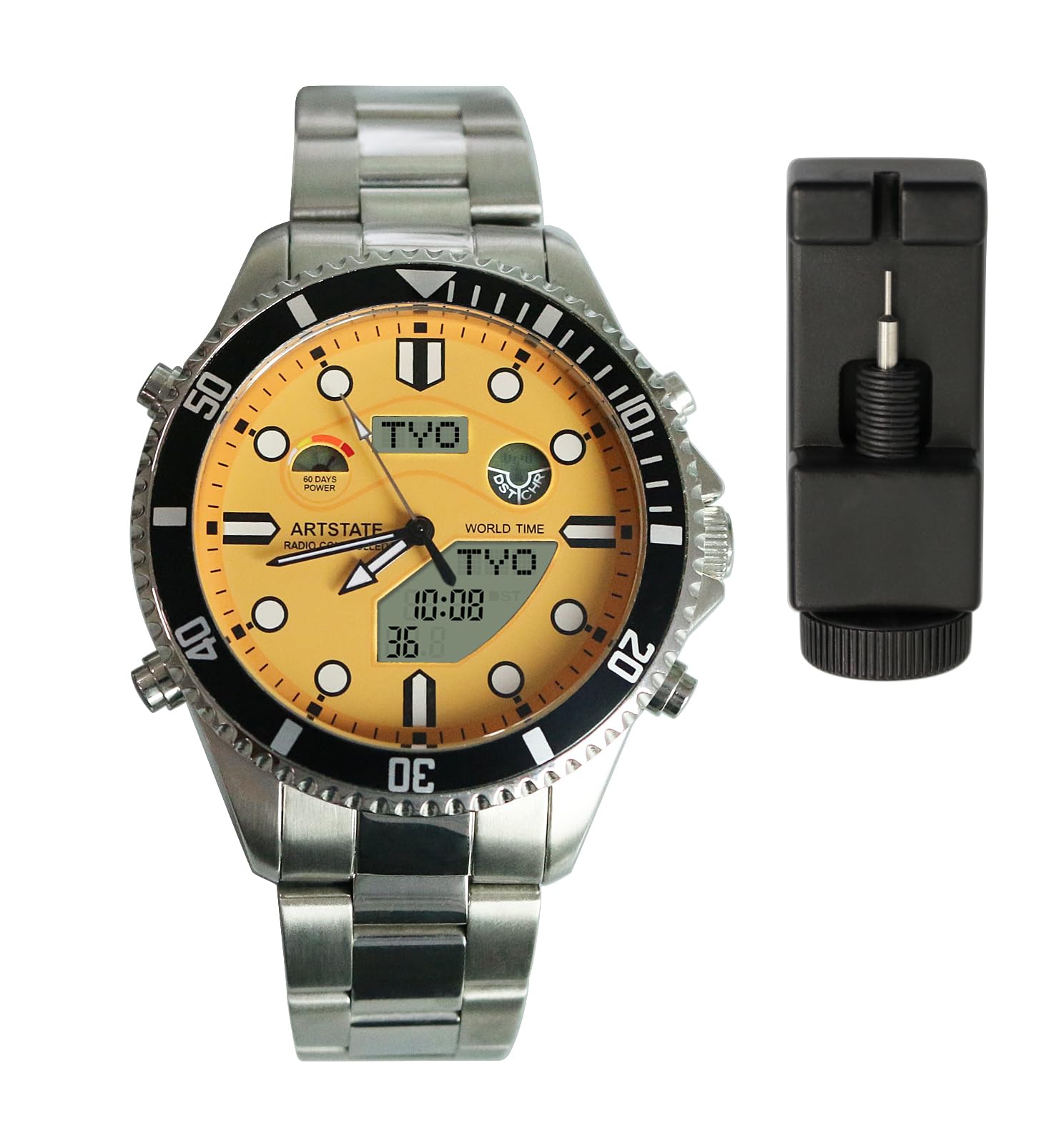 

Watch with Date Light and Long Life [ARTSTATE AS3276B] Men s Radio-Controlled Display, Function,