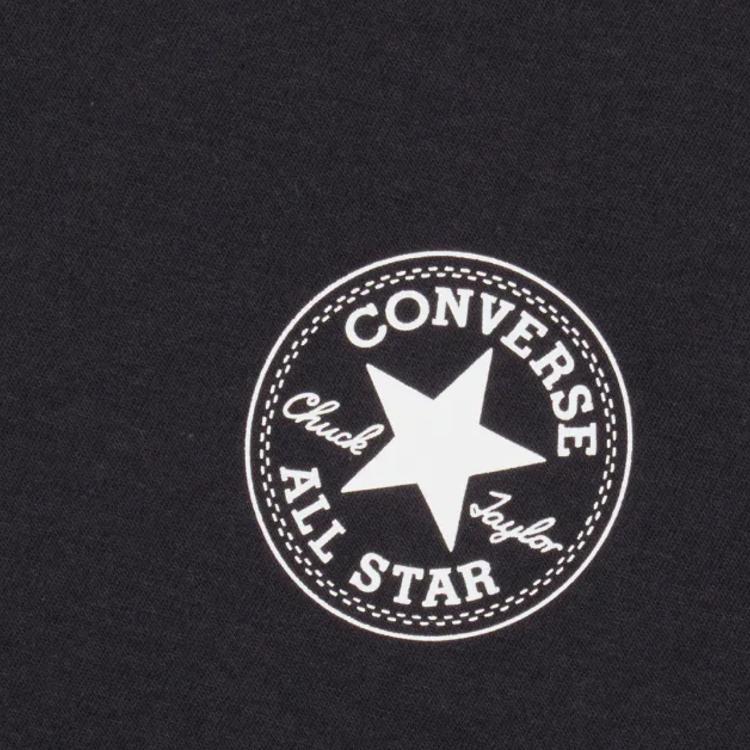 Men's Converse T-Shirts Unisex Black Crew Neck Moderate