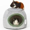 Hedgehog Ferrets Plush Warm Cozy Guinea Pig Cave Bed Hideout Pet Tent Hamster House