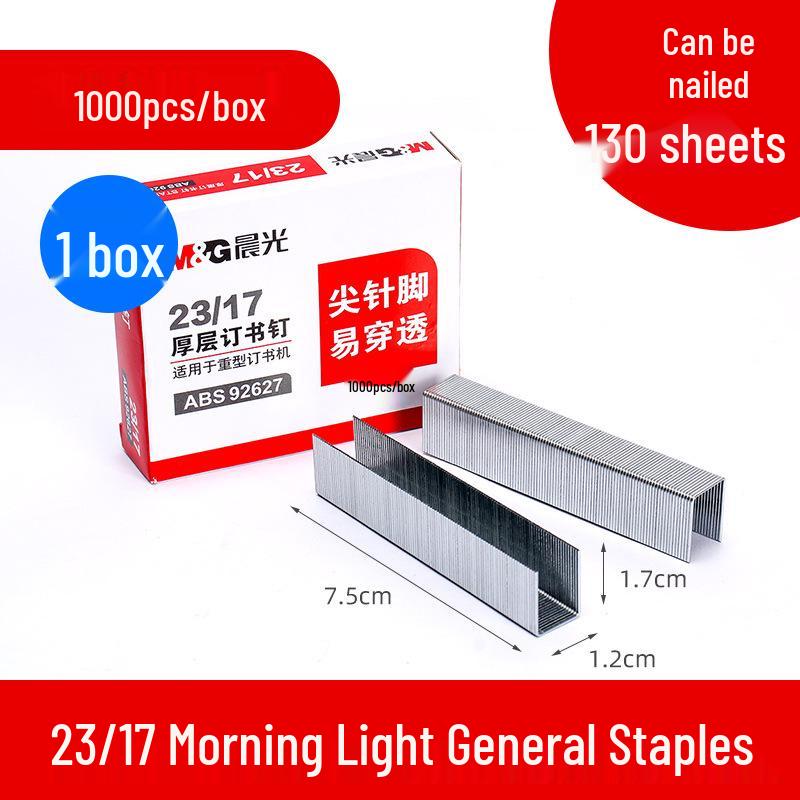 Morning MG Universal Light Staples 24/6 No.10 & No.12, Small Stapler Staples & Large Nails