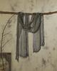 Japanese Linen Monochrome Natural Texture Pleated Scarf, Retro Linen Literary Scarf, Thin Men'S Autumn And Winter