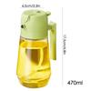 2 In 1 Oil Dispenser Bottle Oil Spray Bottle for Kitchen Oil and Vinegar Dispenser Olive Oil Bottle Sprayer Home(Spray&pour) LS