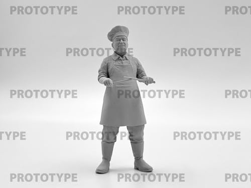 ICM 1/35 WWII German Field Kitchen with Chef Plastic Model Kit 35618 (Military Vehicle)