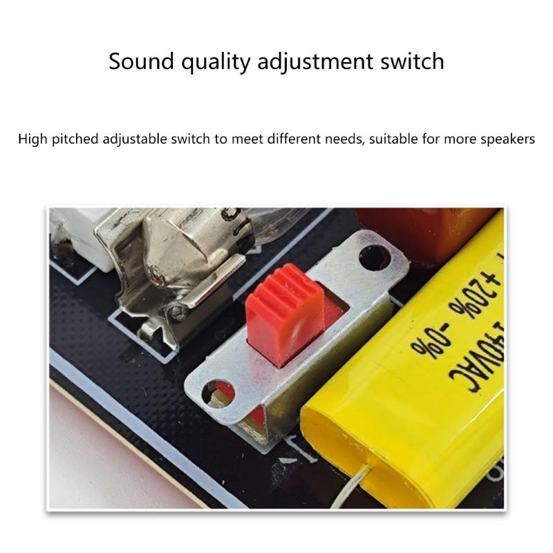 150W HiFi Treble Bass Frequency Divider Stage Video Sound Stereo Crossover Tweeter Filters Devices Outdoor Speaker DIY